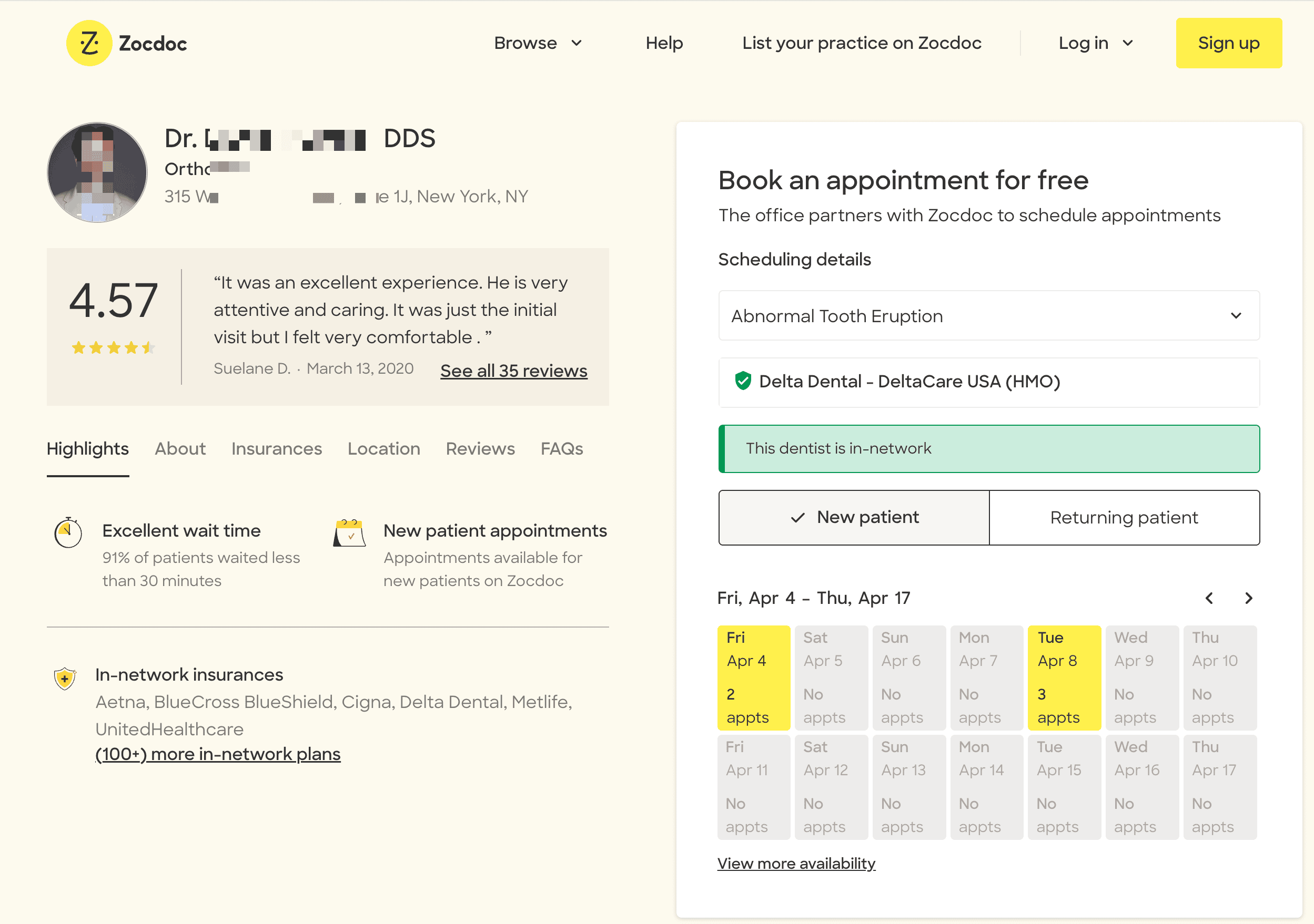 Doctor Details Screenshot