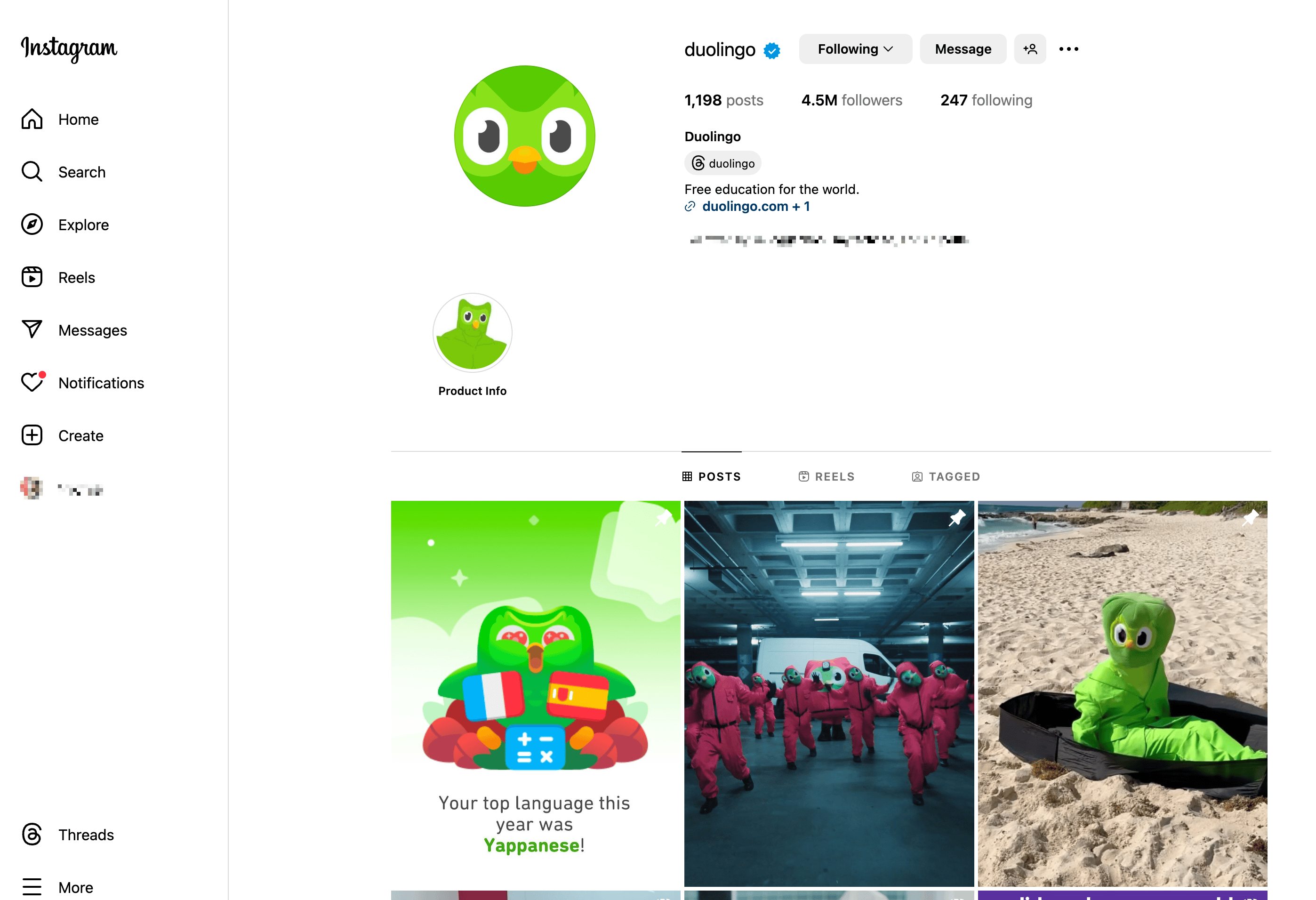 Instagram Screenshot